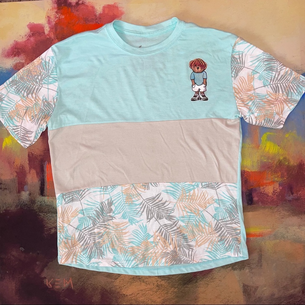Vibes | Short Sleeve color block boys graphic T-shirt